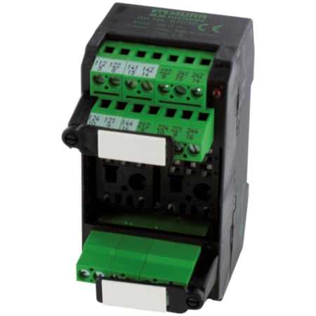 Murrelektronik MKS - J 24/LED 24 Relay socket modules, IN: 24 VDC - OUT: 250 VAC/ 110 DC / 2 A 67010